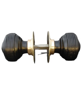 Solid Ebonised Edwardian Door Knobs